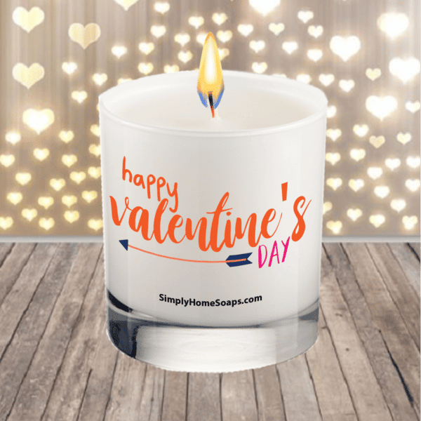 Happy Valentines Day- Soy Wax Glass Sayings.