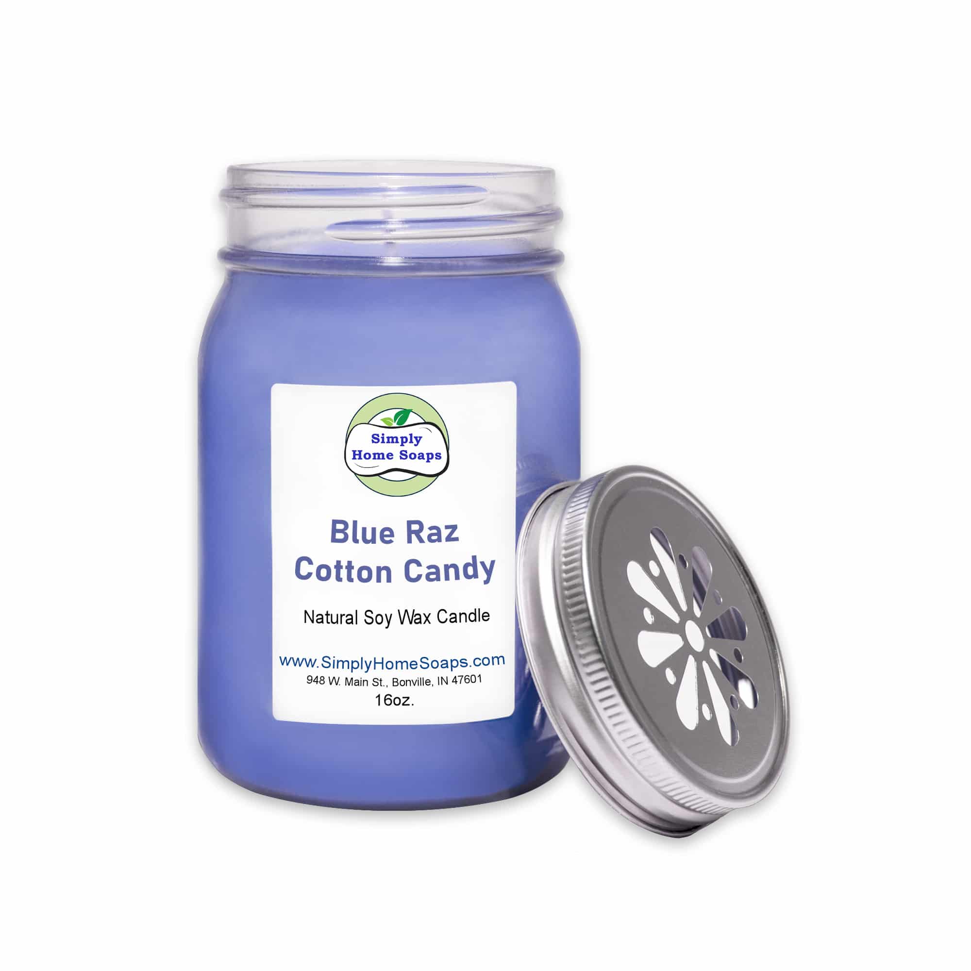 Cotton Candy Mason Jar Candle