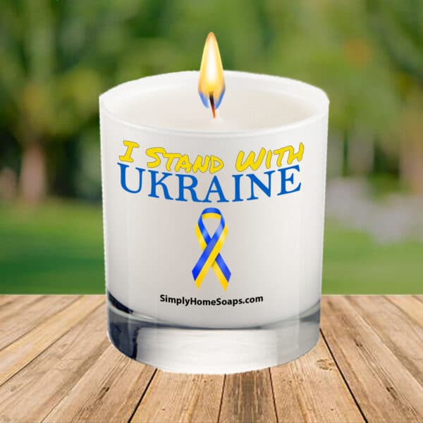 I Stand With Ukraine – Soy Glass Sayings Candle