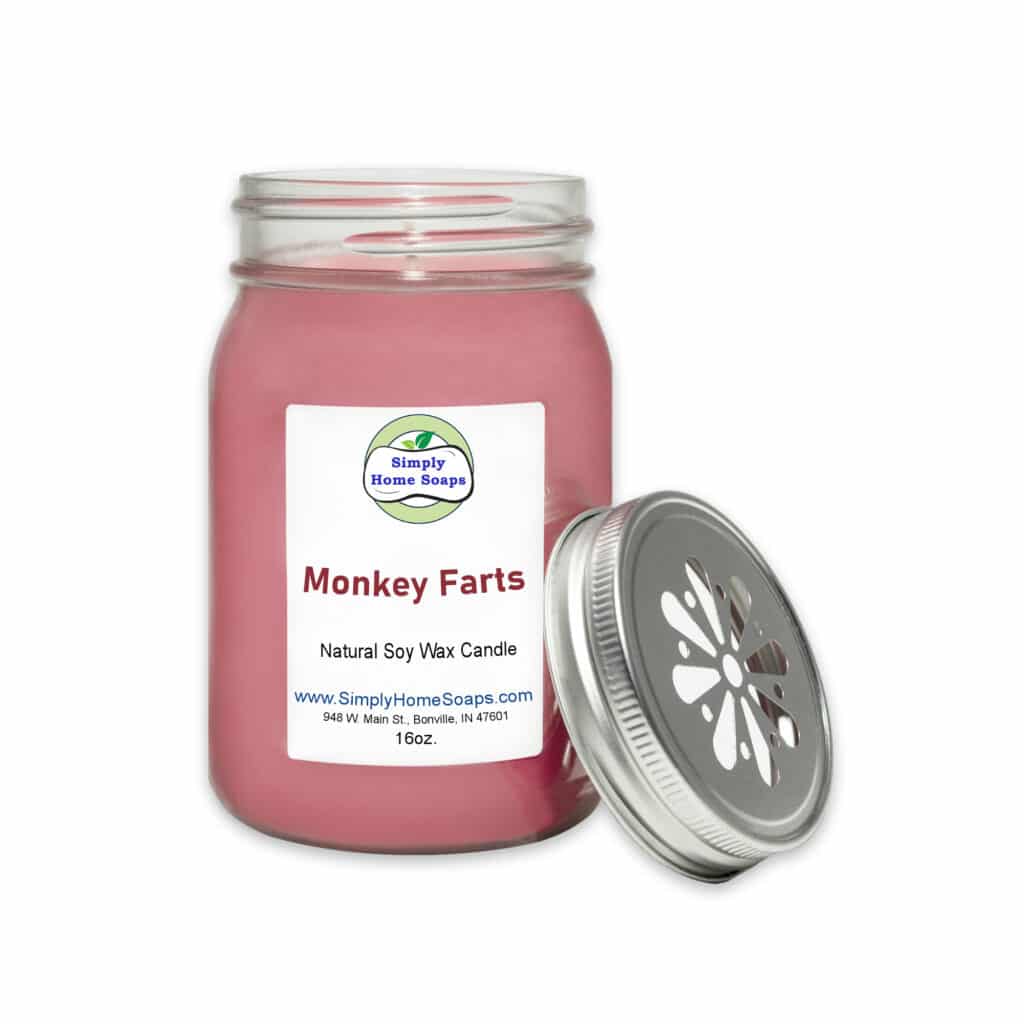 Monkey Farts Mason Jar Simply Home Soaps