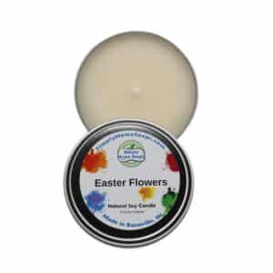 The Easter Flowers Tin Candle.