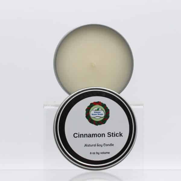 Top View of 8oz Cinnamon Stick Candle