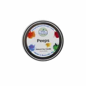 The Peeps Tin Candle.